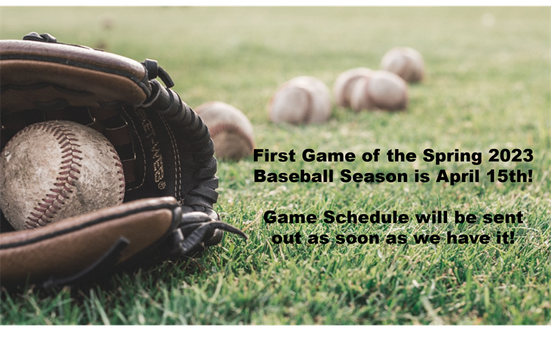 Spring 2023 Baseball Starts Soon!
